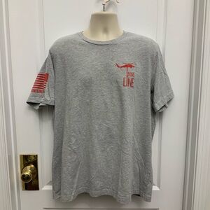 Nine Line Jeep Gray Tee with Red Graphic